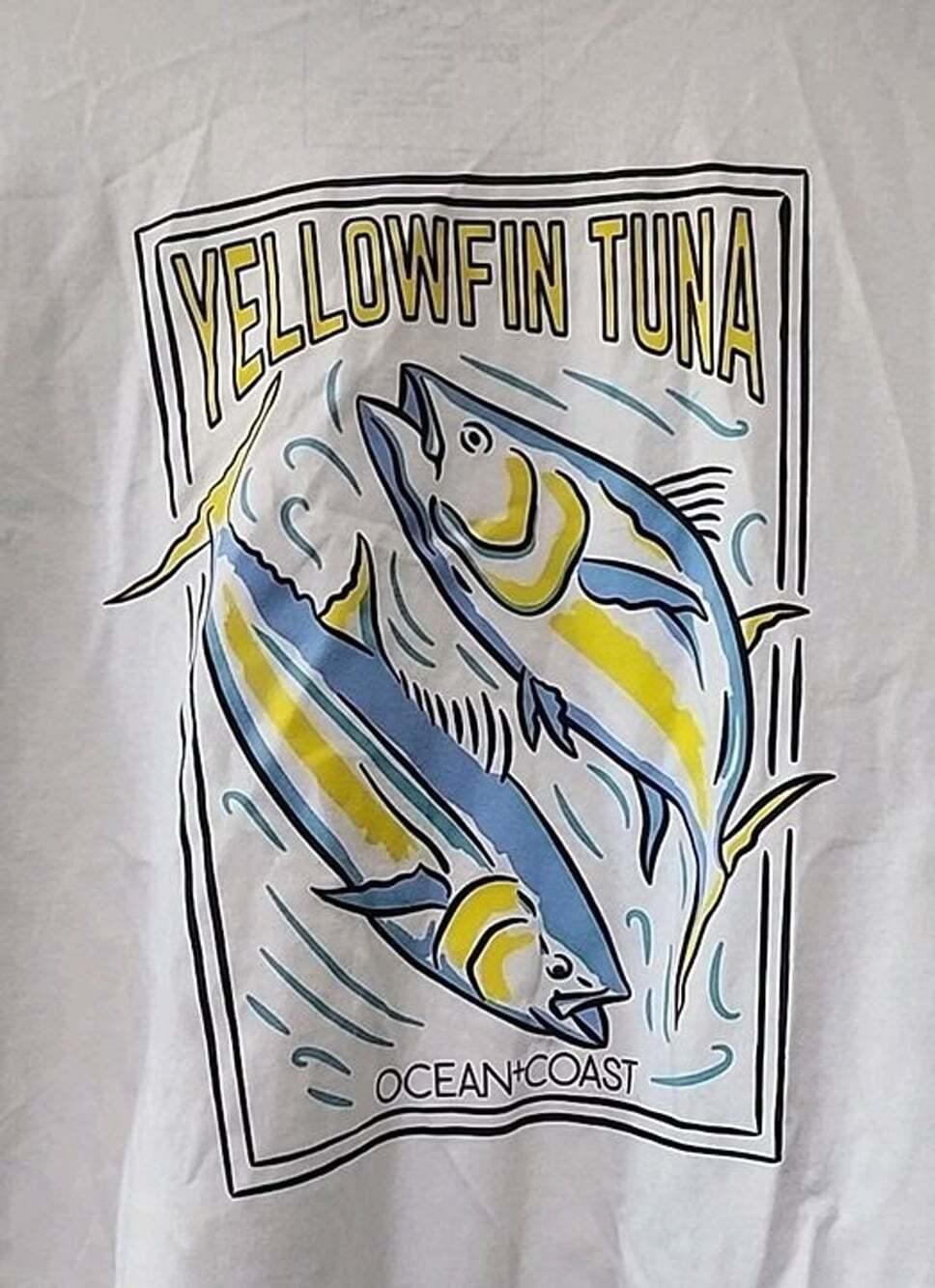 Ocean & Coast Men's T-Shirt Short Sleeve Yellowfin Tuna Graphic 2XL New A105